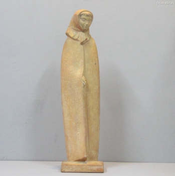 ESCULTURA DE MUJER. FIRMADA C. COULON. - Terracota.
Francia.